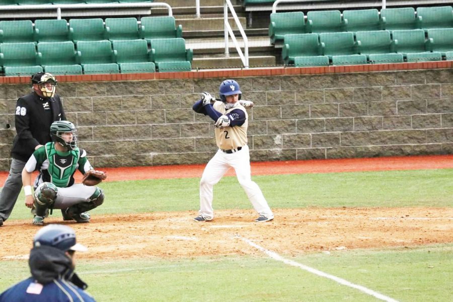 Kerstetter+at-bat+at+Point+Stadium+against+Slippery+Rock+last+April.+