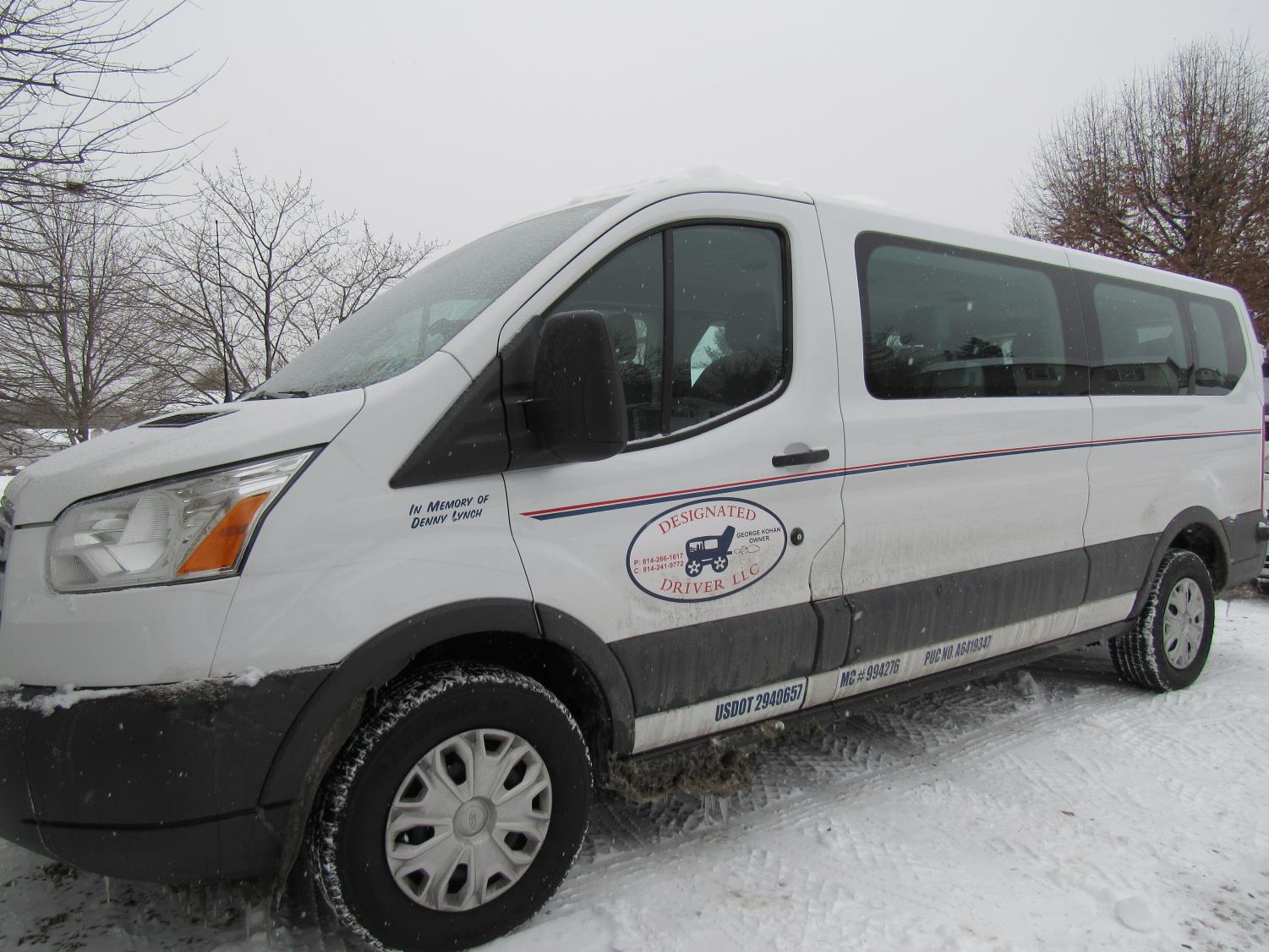 Designated Driver LLC, operated by George Kohan of Johnstown, is a new business that may drive up to 14 passengers wherever they want to go for the day or night. Kohan has driven customers to events such as Pirates’ games and wine-tasting festivals.