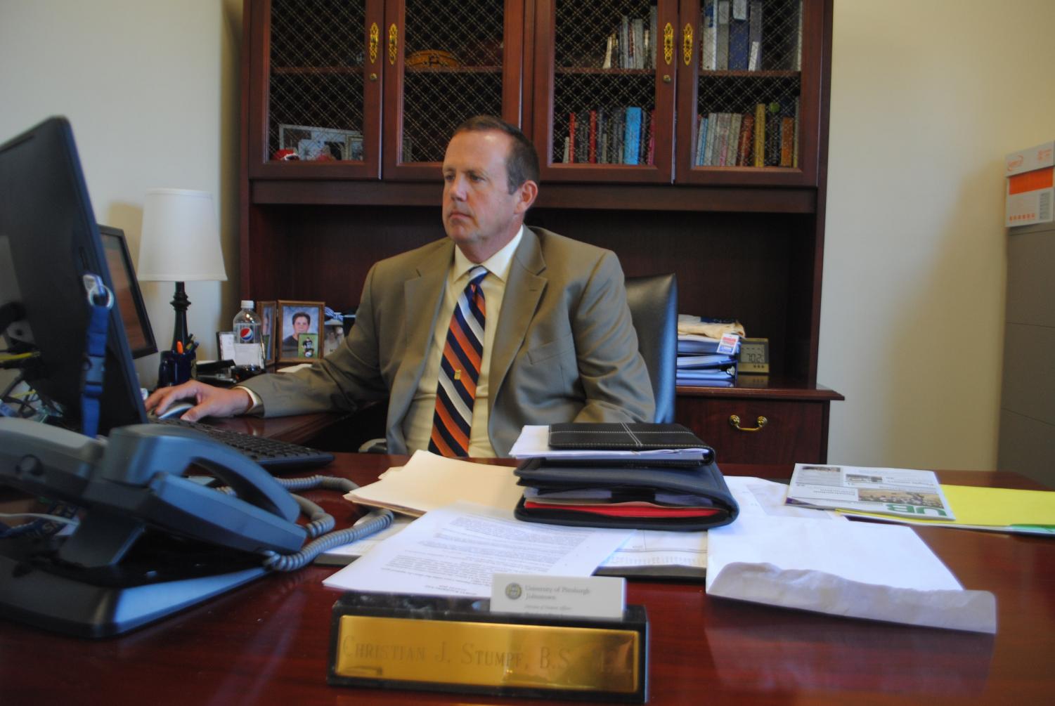 Former Registrar Christian Stumpf is the new Student Affairs Vice President after Shawn Brooks left for Georgia. Lisa Hunter is now Registrar.